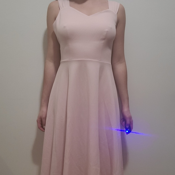 Casual Tea Dress V Neck Cocktail Swing Dress Prom - Picture 14 of 16